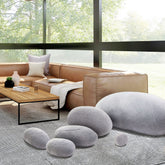 3D Stones Pillows 6 Mix Sizes —Light Gray